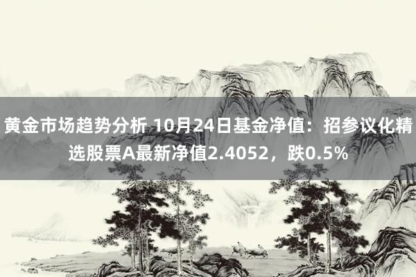 黄金市场趋势分析 10月24日基金净值：招参议化精选股票A最新净值2.4052，跌0.5%