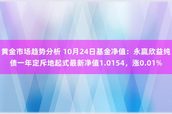 黄金市场趋势分析 10月24日基金净值：永赢欣益纯债一年定斥地起式最新净值1.0154，涨0.01%