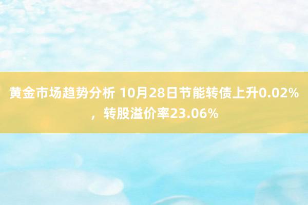 黄金市场趋势分析 10月28日节能转债上升0.02%，转股溢价率23.06%