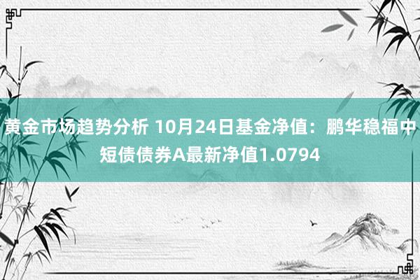 黄金市场趋势分析 10月24日基金净值：鹏华稳福中短债债券A最新净值1.0794