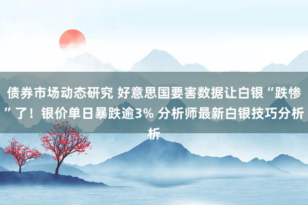 债券市场动态研究 好意思国要害数据让白银“跌惨”了！银价单日暴跌逾3% 分析师最新白银技巧分析