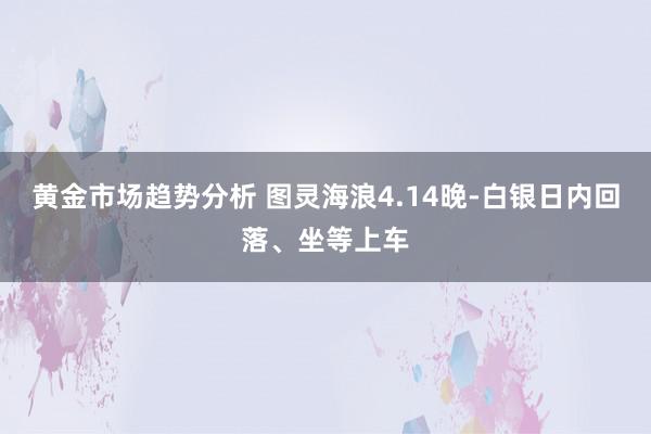 黄金市场趋势分析 图灵海浪4.14晚-白银日内回落、坐等上车