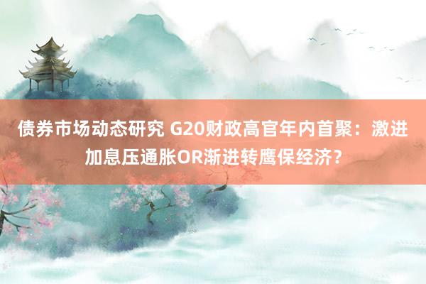 债券市场动态研究 G20财政高官年内首聚：激进加息压通胀OR渐进转鹰保经济？