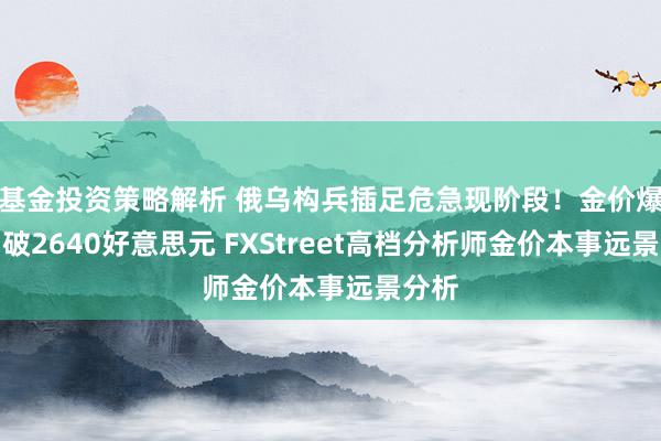 基金投资策略解析 俄乌构兵插足危急现阶段！金价爆发冲破2640好意思元 FXStreet高档分析师金价本事远景分析