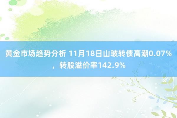 黄金市场趋势分析 11月18日山玻转债高潮0.07%，转股溢价率142.9%