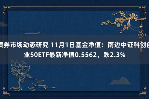 债券市场动态研究 11月1日基金净值：南边中证科创创业50ETF最新净值0.5562，跌2.3%