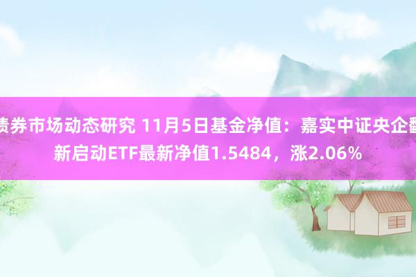 债券市场动态研究 11月5日基金净值：嘉实中证央企翻新启动ETF最新净值1.5484，涨2.06%