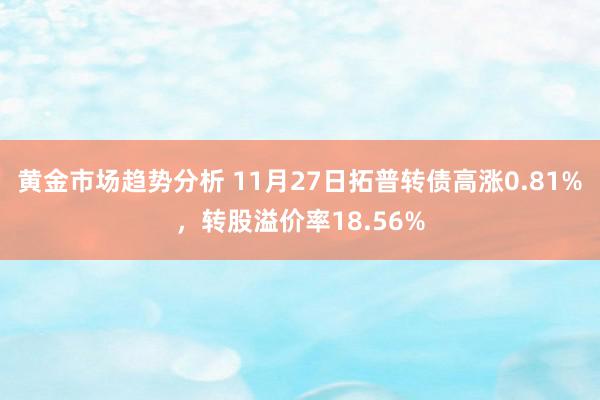 黄金市场趋势分析 11月27日拓普转债高涨0.81%，转股溢价率18.56%