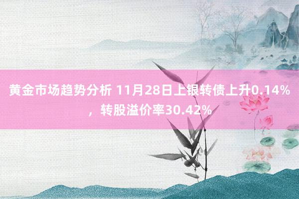 黄金市场趋势分析 11月28日上银转债上升0.14%，转股溢价率30.42%