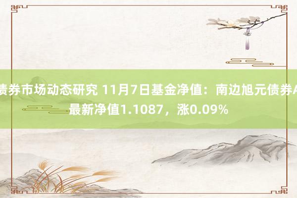 债券市场动态研究 11月7日基金净值：南边旭元债券A最新净值1.1087，涨0.09%