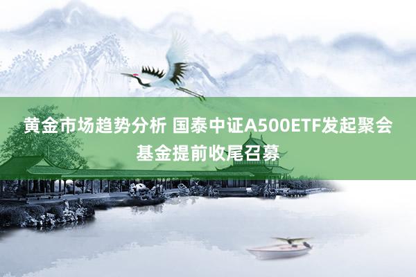 黄金市场趋势分析 国泰中证A500ETF发起聚会基金提前收尾召募