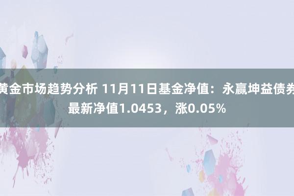 黄金市场趋势分析 11月11日基金净值：永赢坤益债券最新净值1.0453，涨0.05%