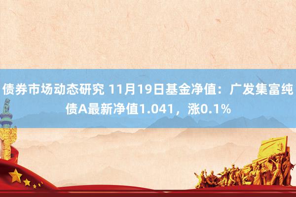 债券市场动态研究 11月19日基金净值：广发集富纯债A最新净值1.041，涨0.1%