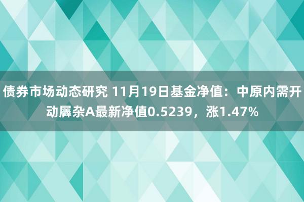 债券市场动态研究 11月19日基金净值：中原内需开动羼杂A最新净值0.5239，涨1.47%