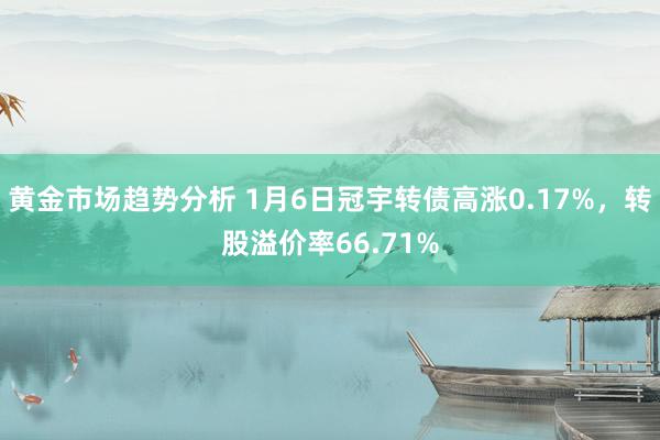 黄金市场趋势分析 1月6日冠宇转债高涨0.17%，转股溢价率66.71%