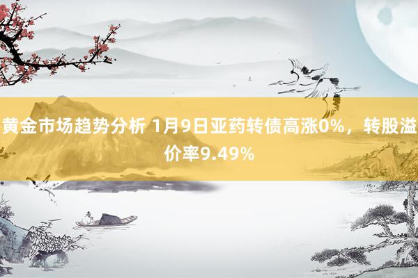 黄金市场趋势分析 1月9日亚药转债高涨0%，转股溢价率9.49%